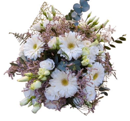 bouquet fiori bianchi Bouquet total white