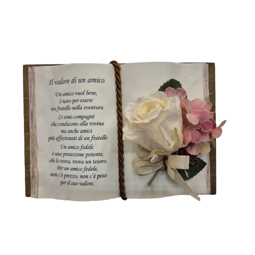 libro il valore di un amico Libro artigianale il valore di un amico