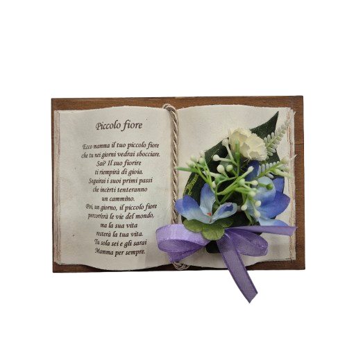 libro piccolo fiore Mamma Libro artigianale piccolo fiore mamma