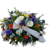 cuscino funebre fiori colorati Cuscino funebre