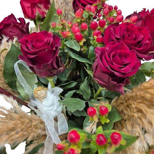 Bouquet rose e angioletto
